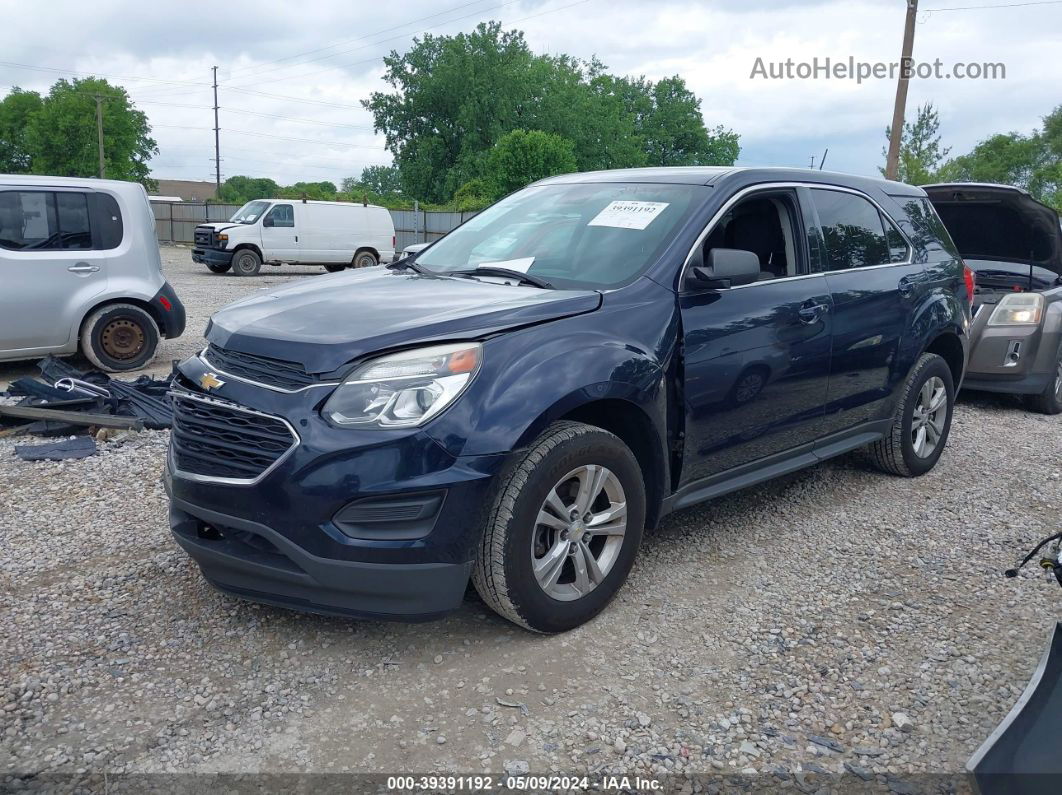 2017 Chevrolet Equinox Ls Blue vin: 2GNALBEK0H1603278