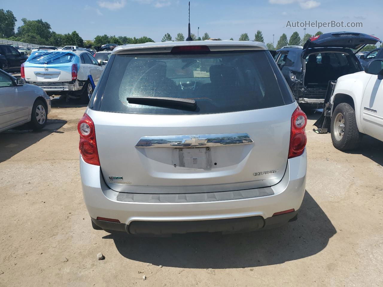 2012 Chevrolet Equinox Ls Silver vin: 2GNALBEK1C1189470