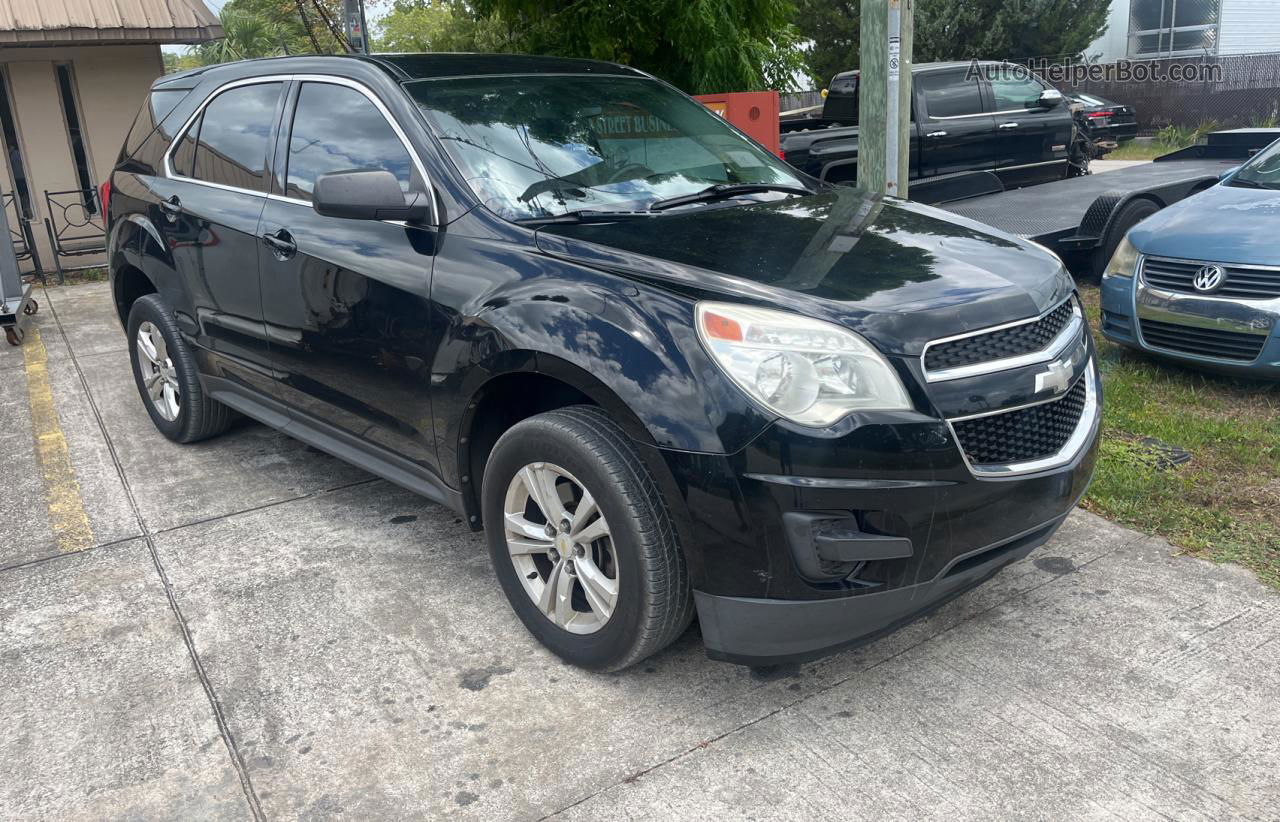 2012 Chevrolet Equinox Ls Black vin: 2GNALBEK1C1238294