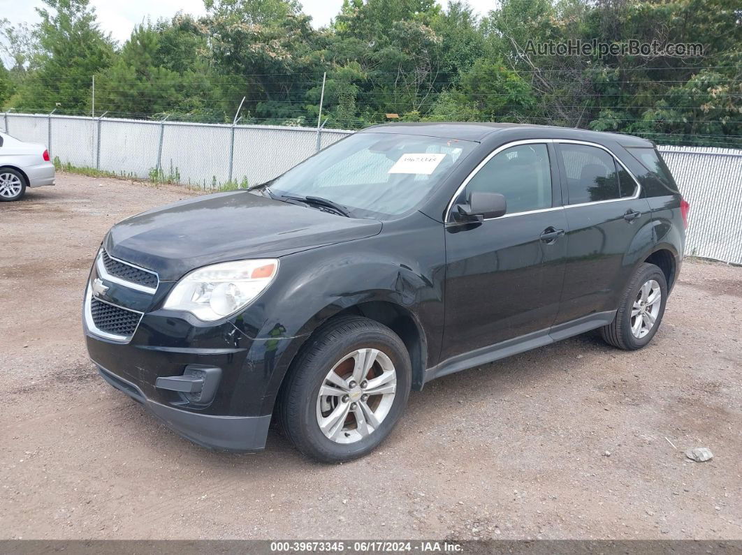 2012 Chevrolet Equinox Ls Black vin: 2GNALBEK1C6125514