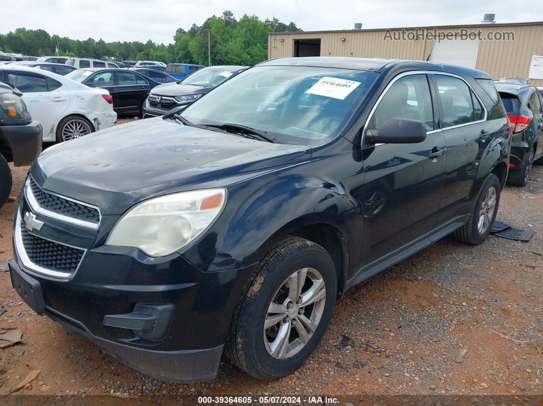 2012 Chevrolet Equinox Ls Black vin: 2GNALBEK1C6165950