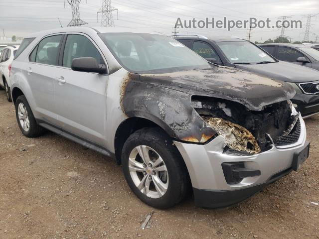 2012 Chevrolet Equinox Ls Silver vin: 2GNALBEK1C6302191