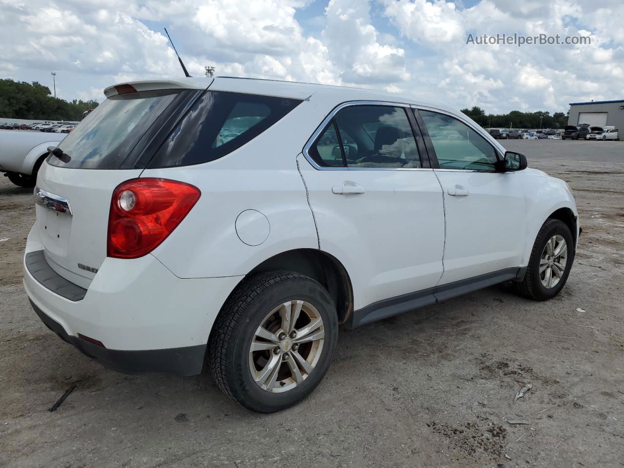 2012 Chevrolet Equinox Ls White vin: 2GNALBEK1C6314051