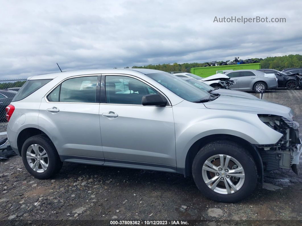 2016 Chevrolet Equinox Ls Silver vin: 2GNALBEK1G1187322