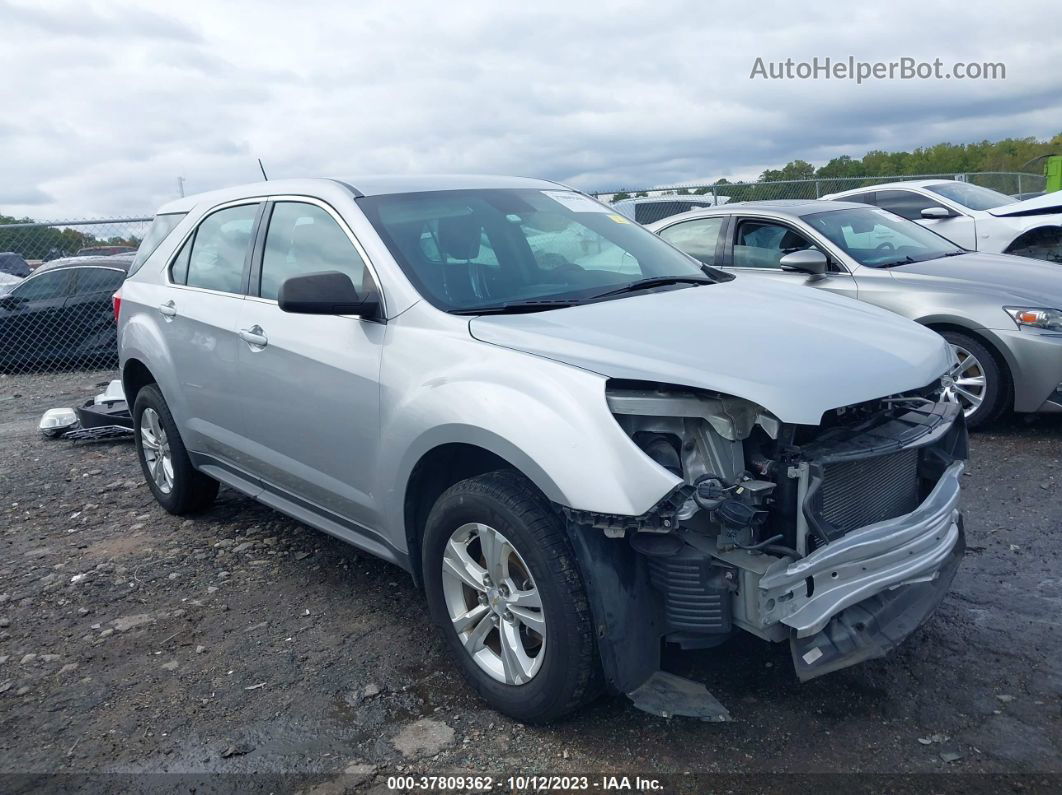 2016 Chevrolet Equinox Ls Silver vin: 2GNALBEK1G1187322