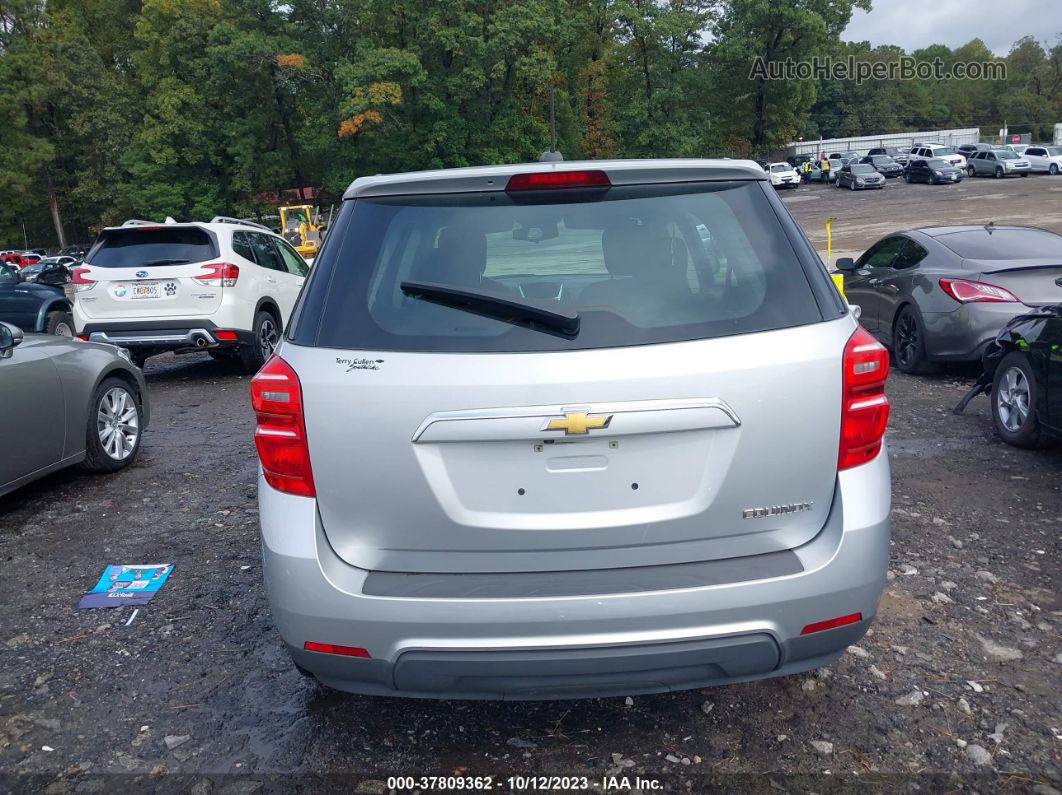 2016 Chevrolet Equinox Ls Silver vin: 2GNALBEK1G1187322