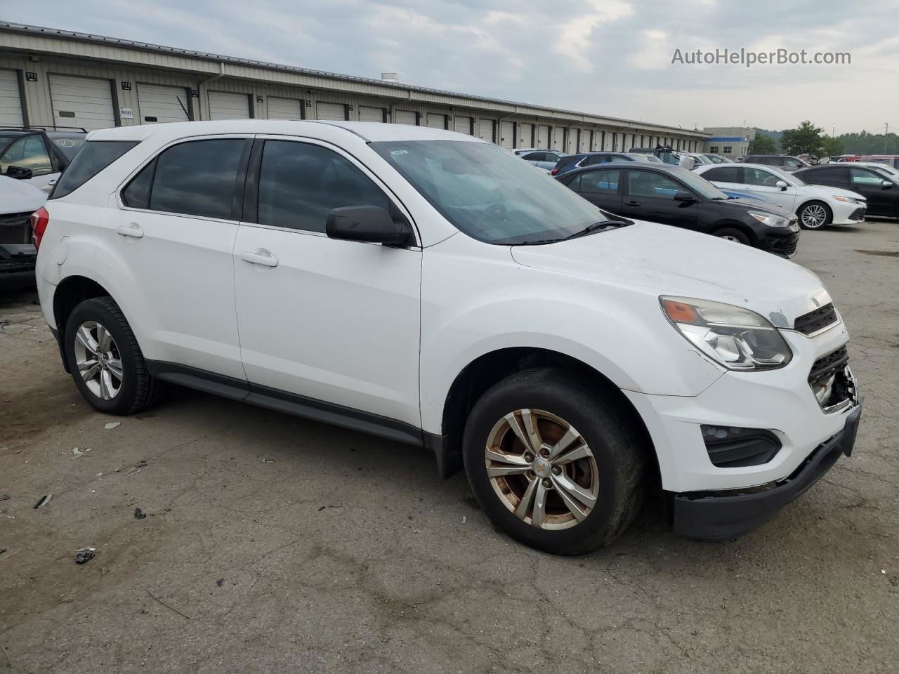 2016 Chevrolet Equinox Ls White vin: 2GNALBEK1G6131125