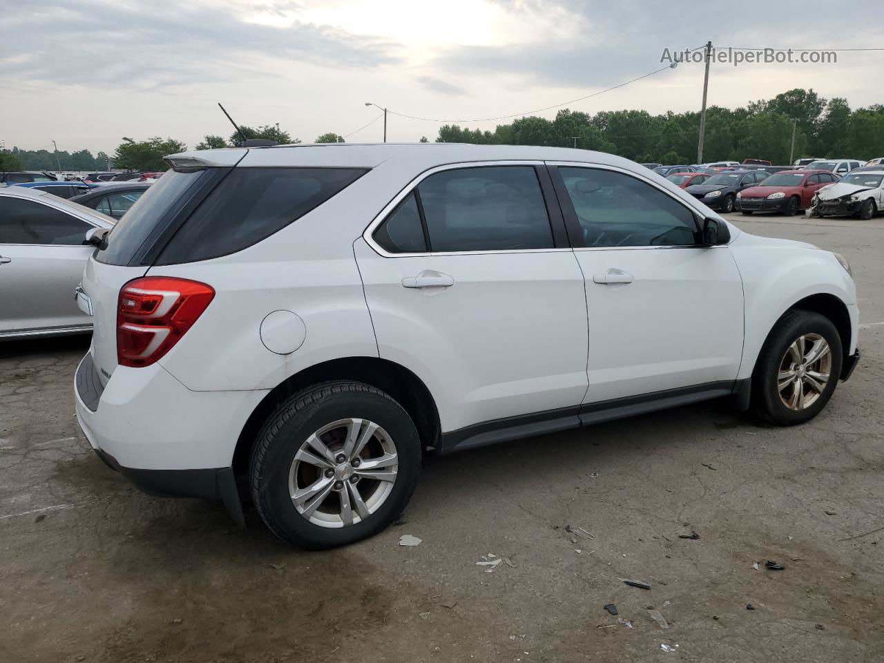 2016 Chevrolet Equinox Ls White vin: 2GNALBEK1G6131125