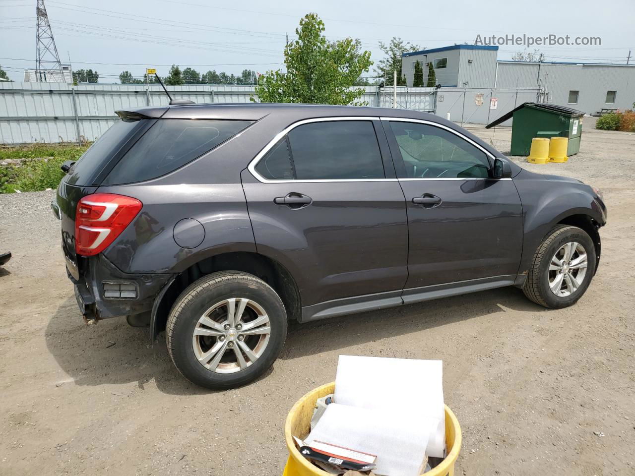 2016 Chevrolet Equinox Ls Gray vin: 2GNALBEK1G6168191