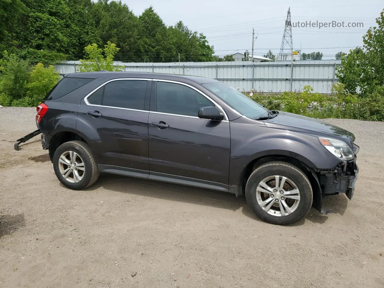 2016 Chevrolet Equinox Ls Gray vin: 2GNALBEK1G6168191