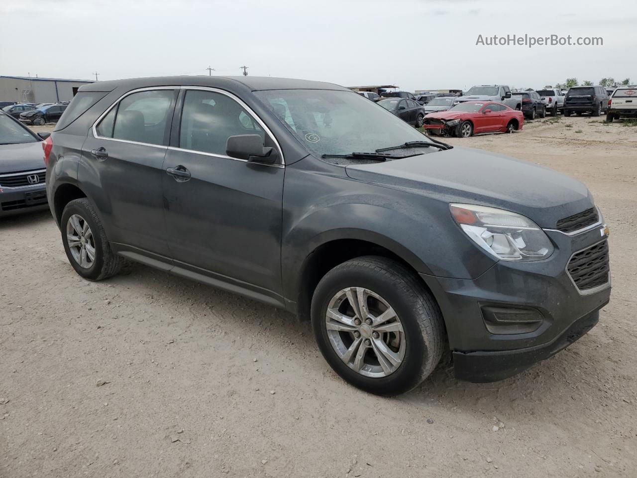 2017 Chevrolet Equinox Ls Gray vin: 2GNALBEK1H1513377