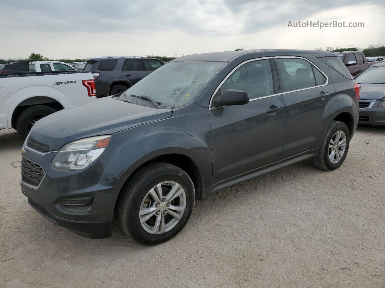 2017 Chevrolet Equinox Ls Gray vin: 2GNALBEK1H1513377