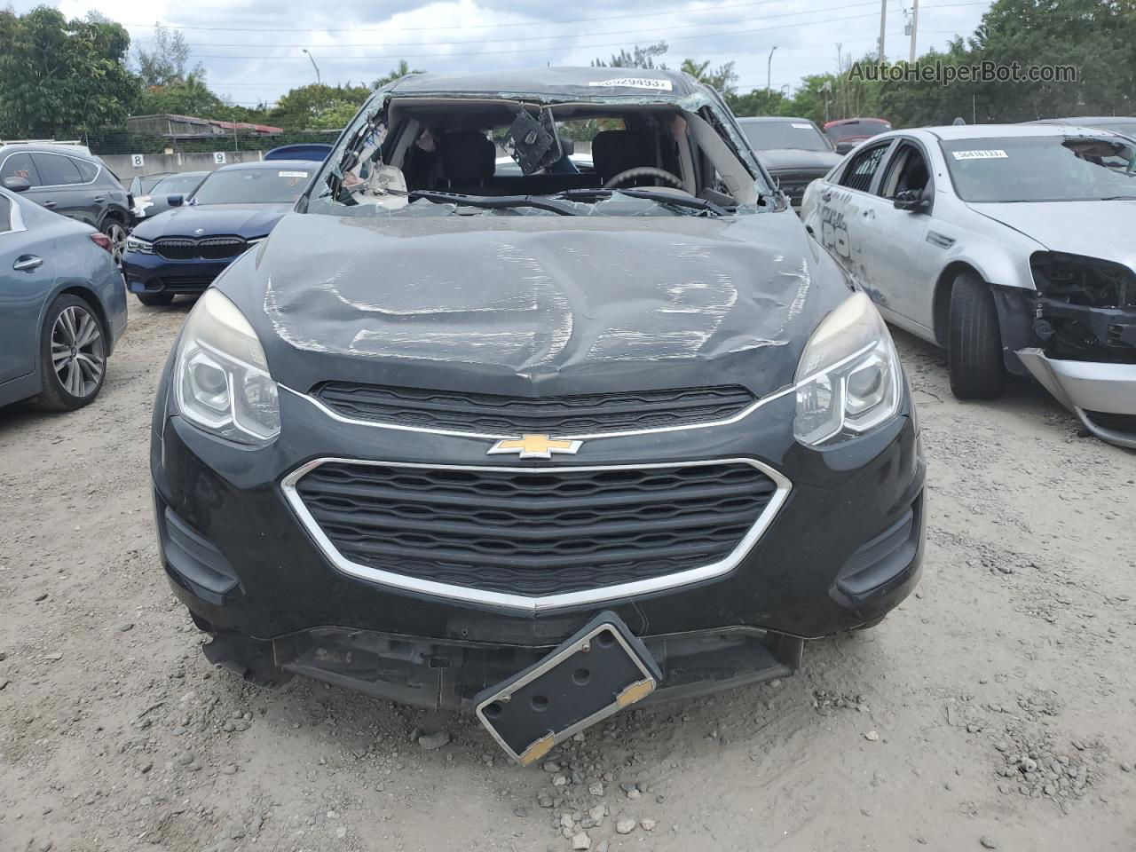 2017 Chevrolet Equinox Ls Черный vin: 2GNALBEK1H1516277