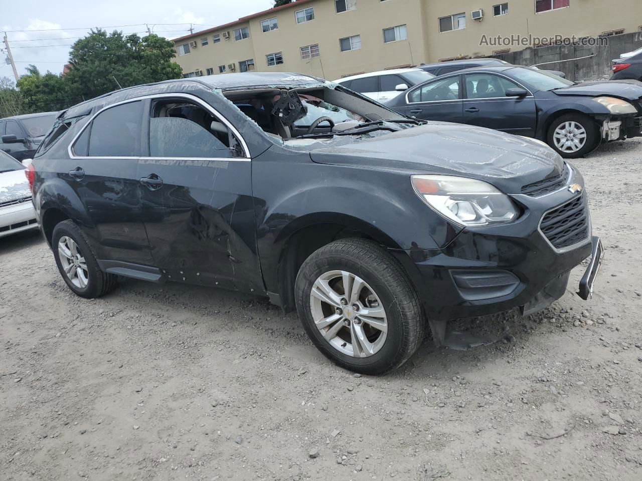 2017 Chevrolet Equinox Ls Черный vin: 2GNALBEK1H1516277