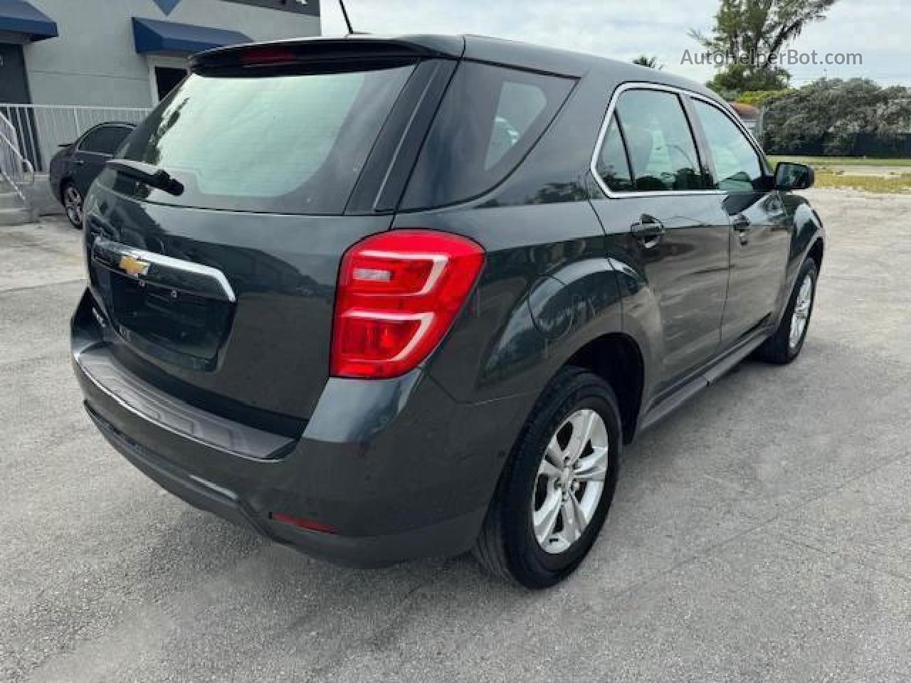 2017 Chevrolet Equinox Ls Black vin: 2GNALBEK1H1546430