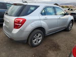 2017 Chevrolet Equinox Ls Серебряный vin: 2GNALBEK1H1577211