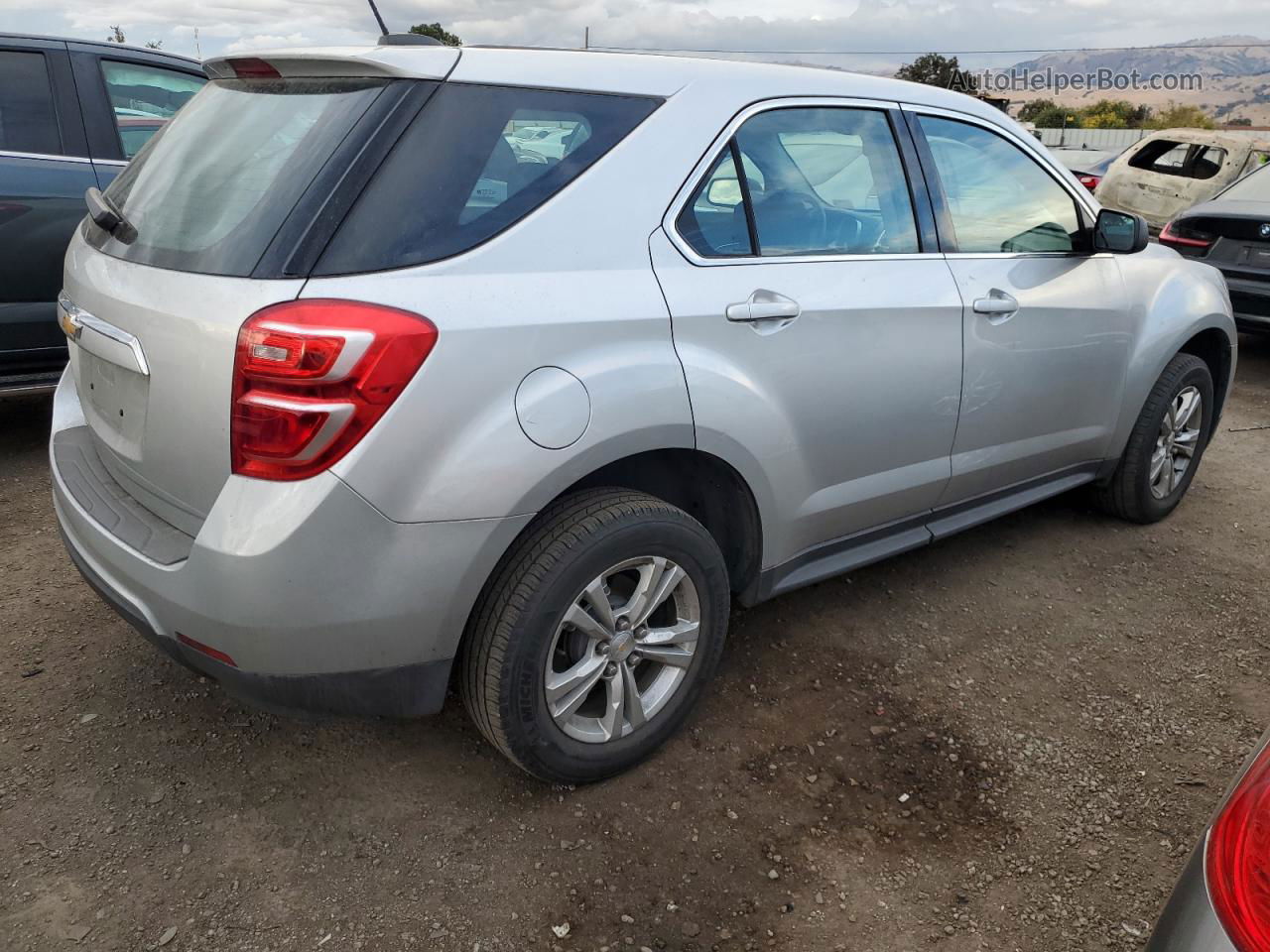 2017 Chevrolet Equinox Ls Silver vin: 2GNALBEK1H1577211