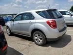 2017 Chevrolet Equinox Ls Silver vin: 2GNALBEK1H1586524