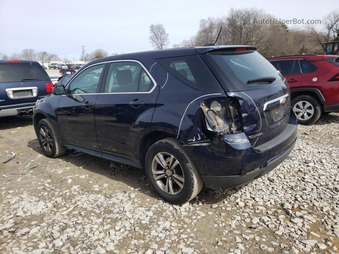 2017 Chevrolet Equinox Ls Синий vin: 2GNALBEK1H1613852