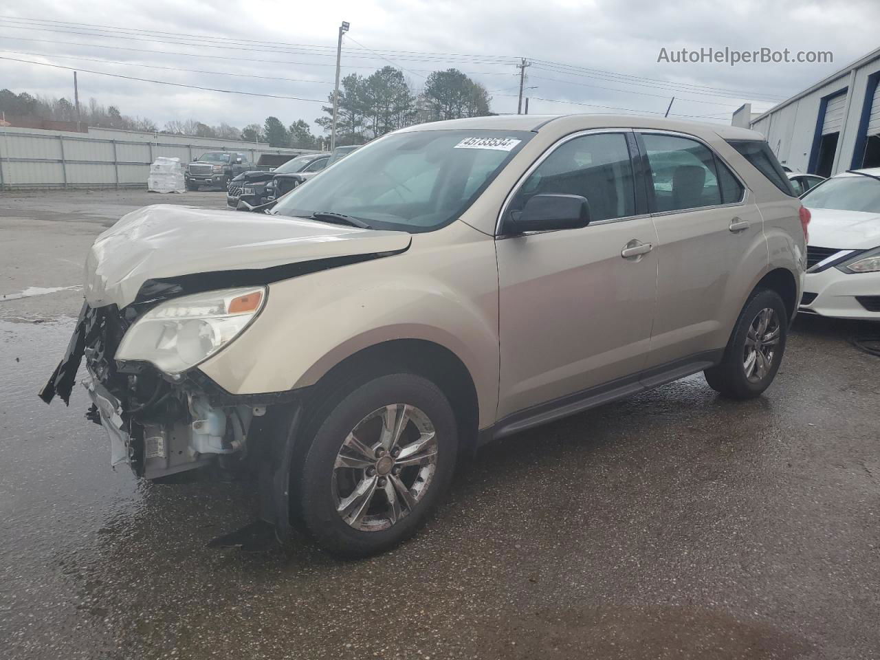 2012 Chevrolet Equinox Ls Желто-коричневый vin: 2GNALBEK2C1324522