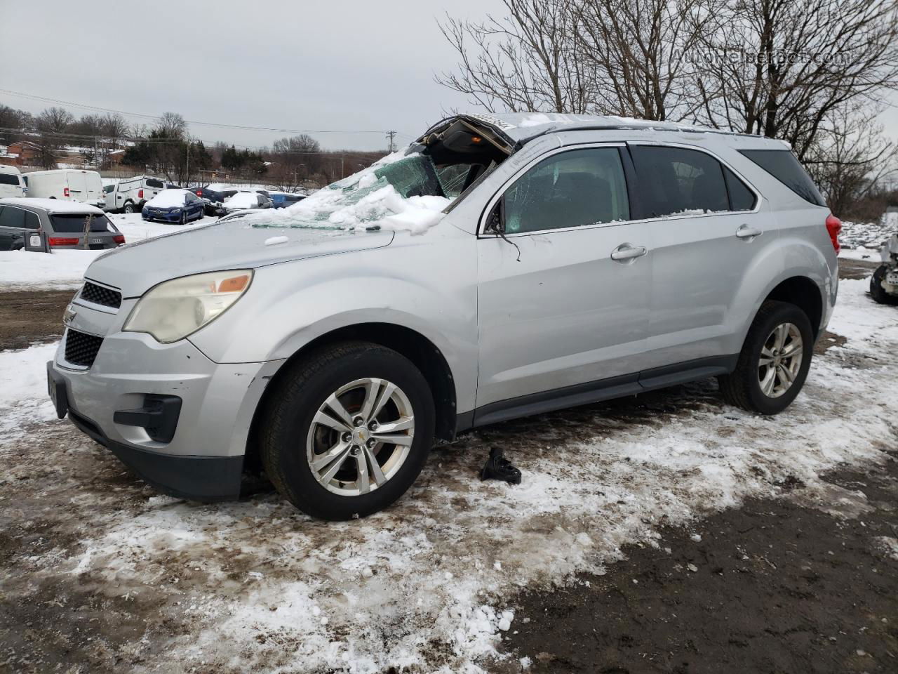 2012 Chevrolet Equinox Ls Silver vin: 2GNALBEK2C6119253