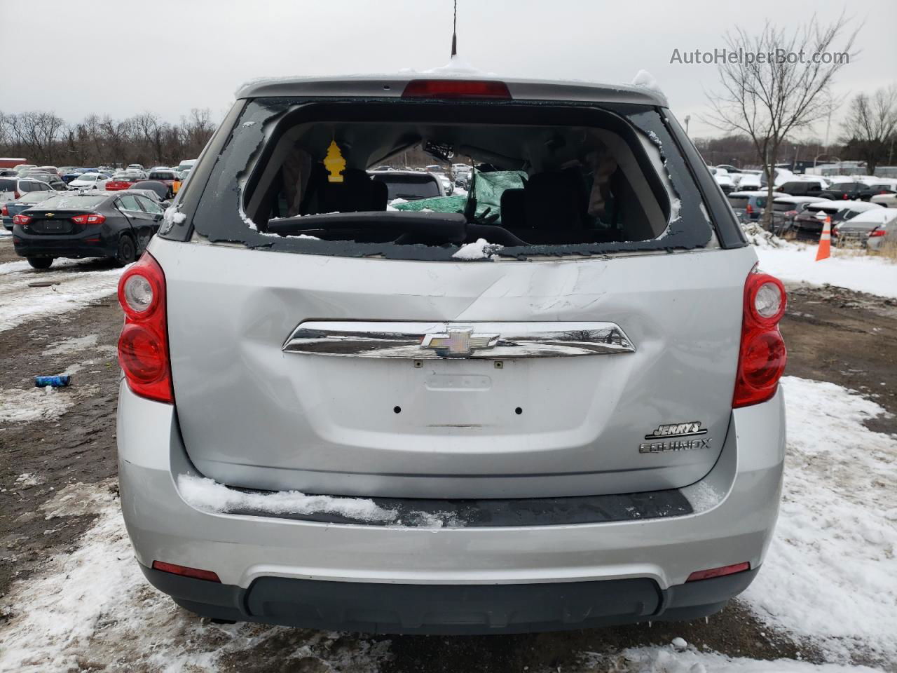 2012 Chevrolet Equinox Ls Silver vin: 2GNALBEK2C6119253