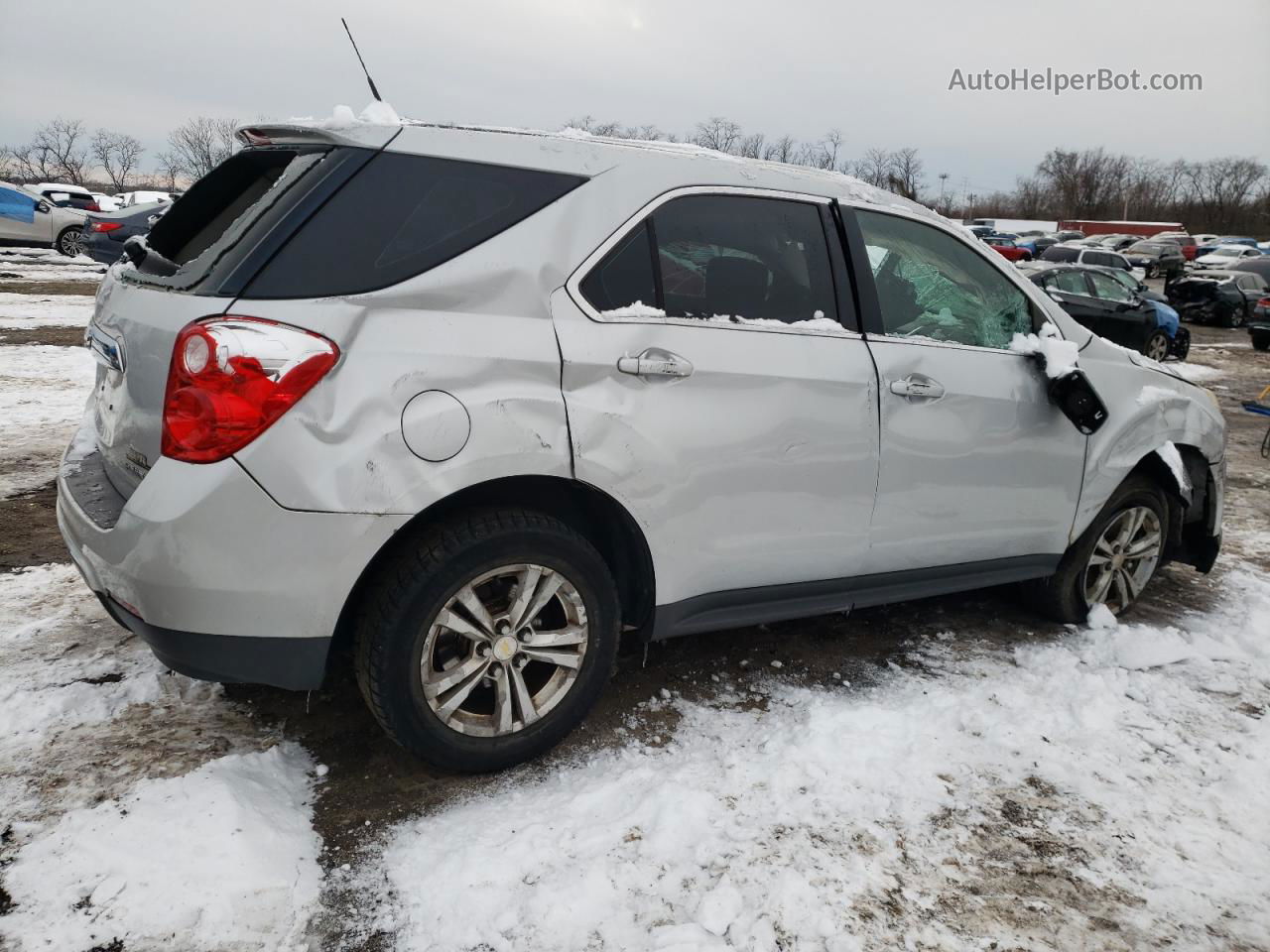 2012 Chevrolet Equinox Ls Silver vin: 2GNALBEK2C6119253