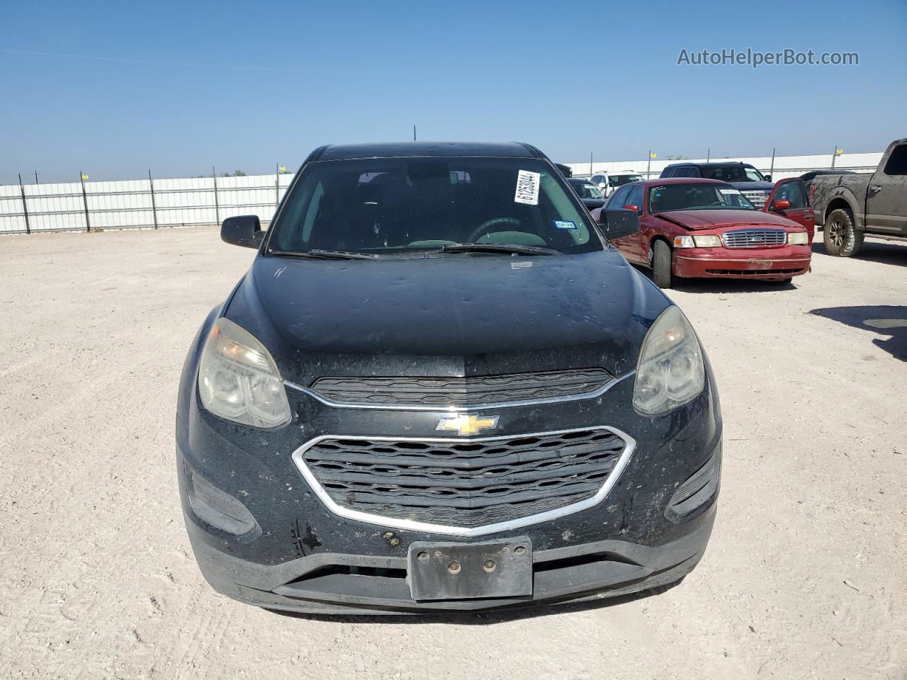 2016 Chevrolet Equinox Ls Black vin: 2GNALBEK2G1120275