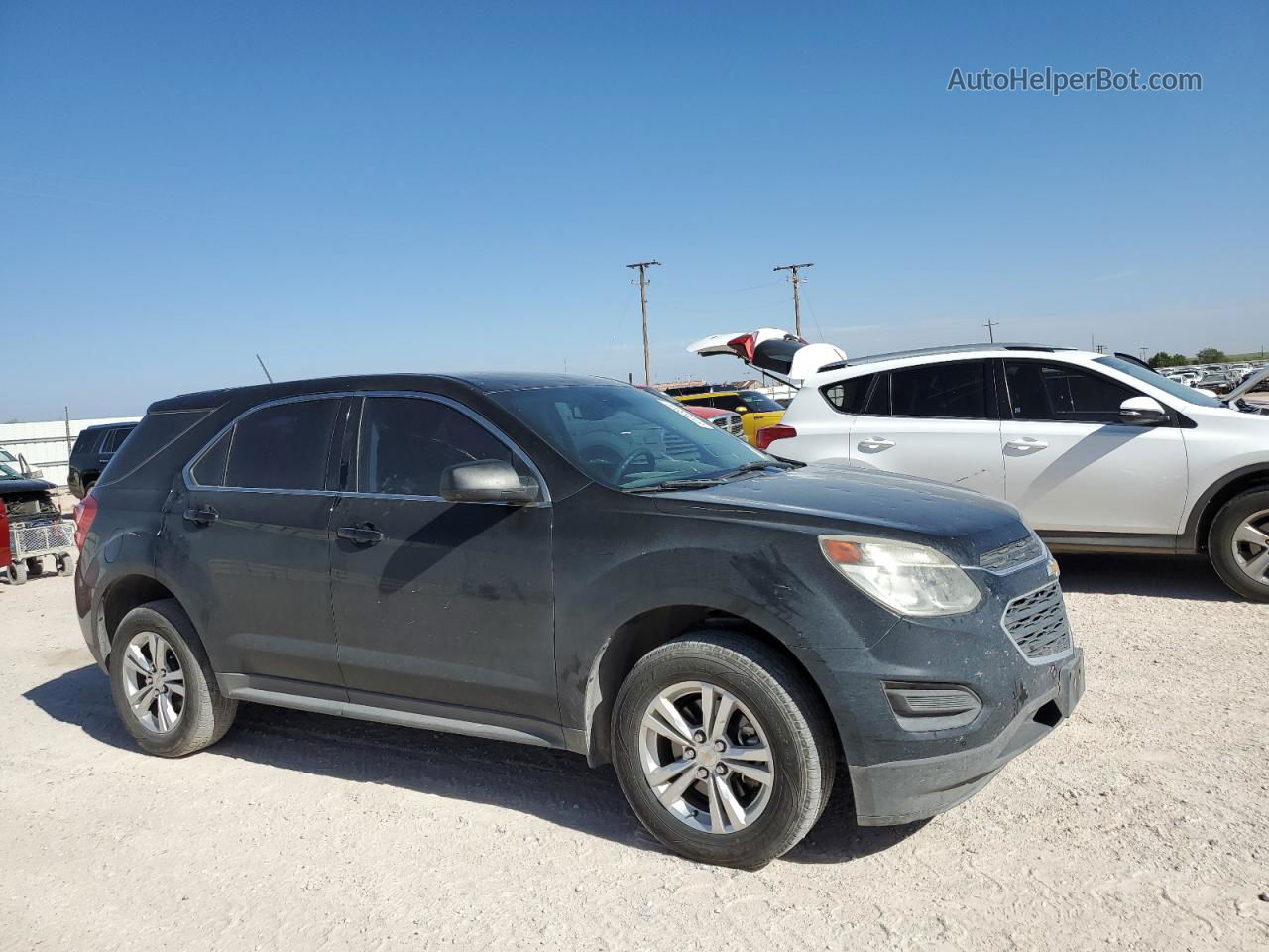 2016 Chevrolet Equinox Ls Black vin: 2GNALBEK2G1120275