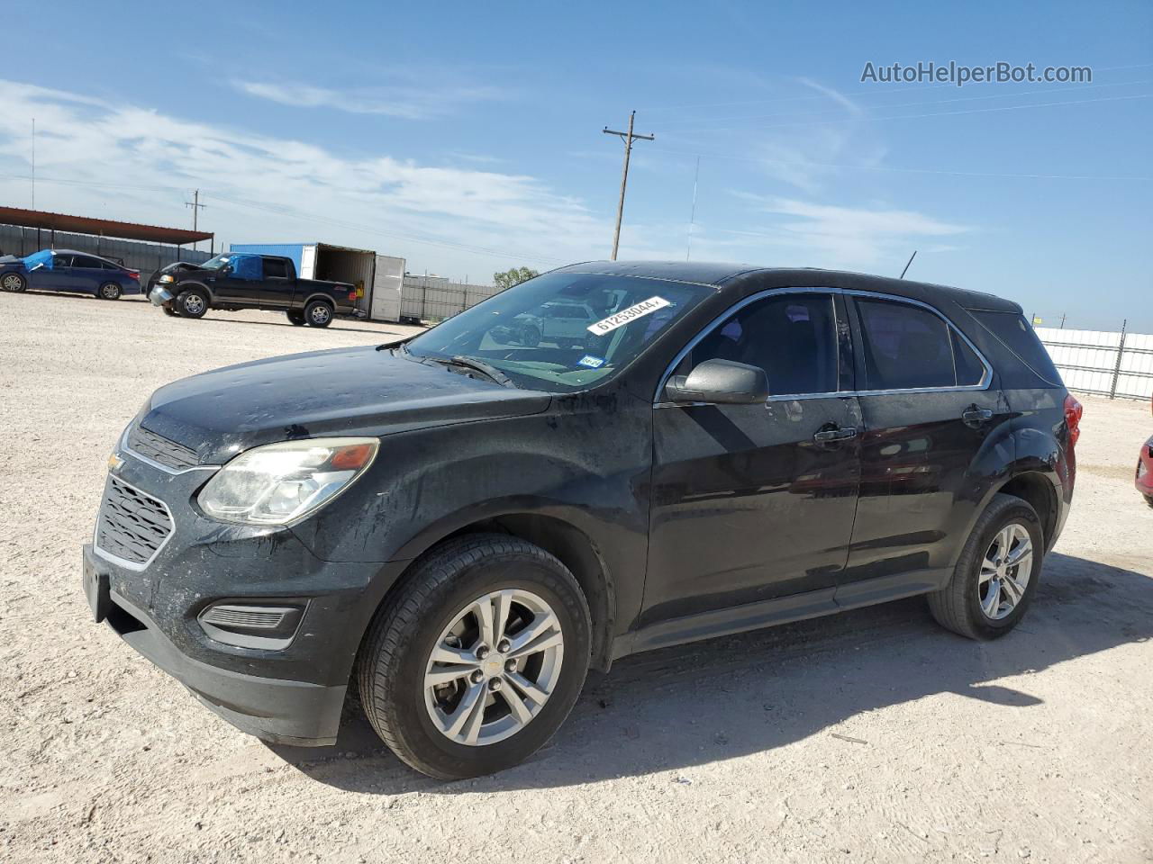 2016 Chevrolet Equinox Ls Black vin: 2GNALBEK2G1120275