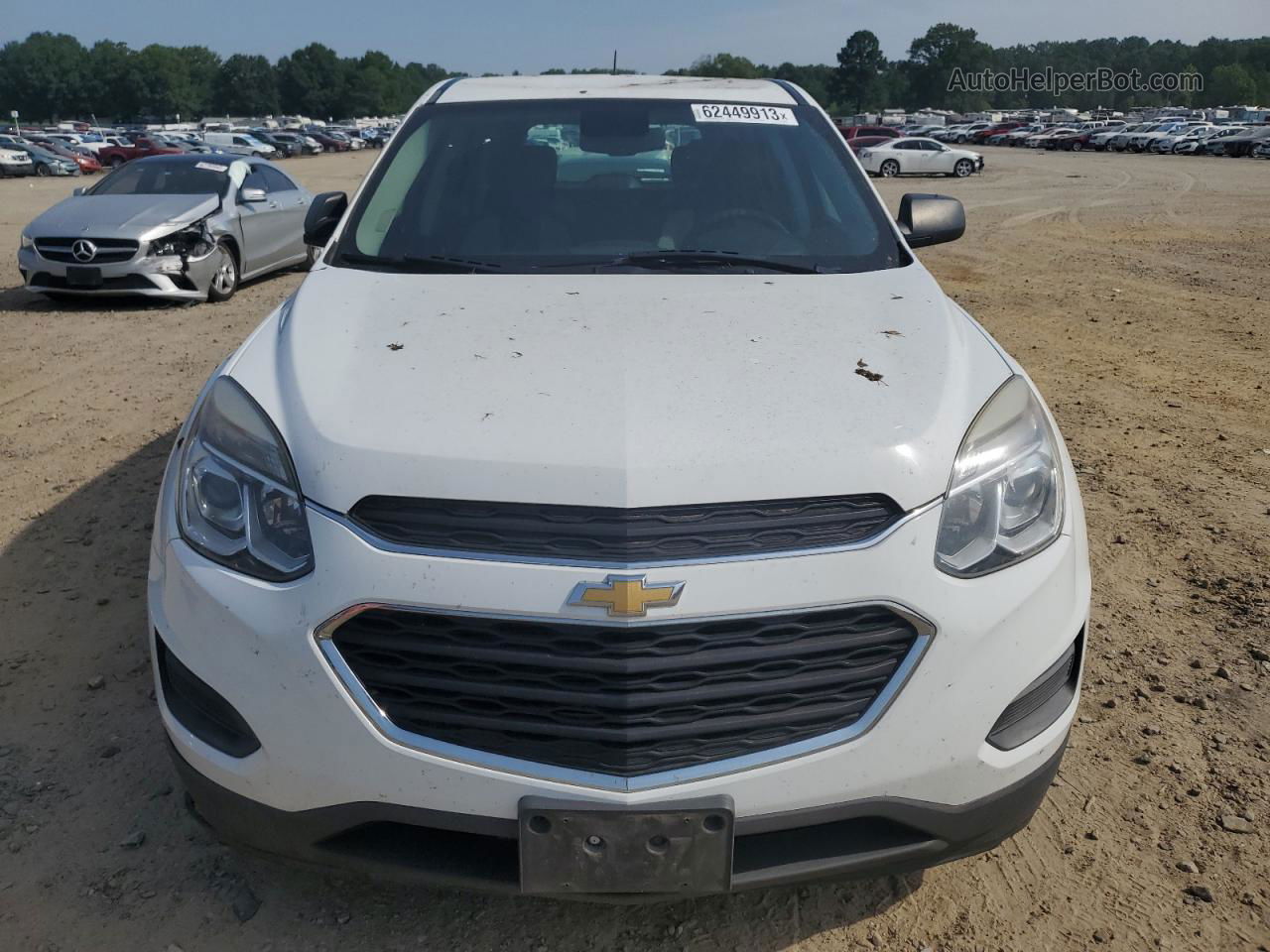 2016 Chevrolet Equinox Ls White vin: 2GNALBEK2G1156662