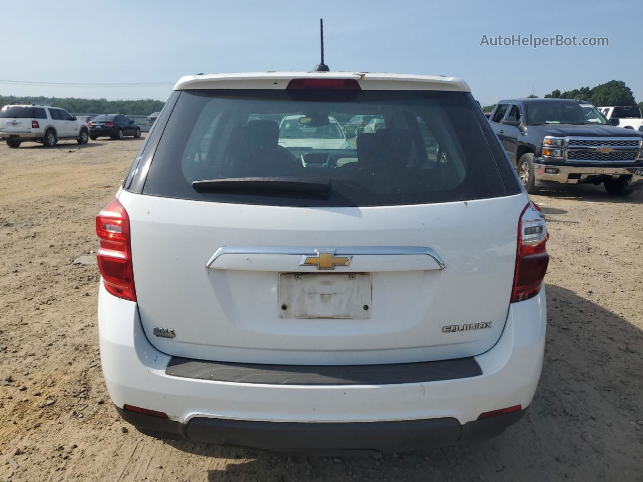 2016 Chevrolet Equinox Ls White vin: 2GNALBEK2G1156662