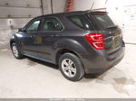 2016 Chevrolet Equinox Ls Black vin: 2GNALBEK2G6239866