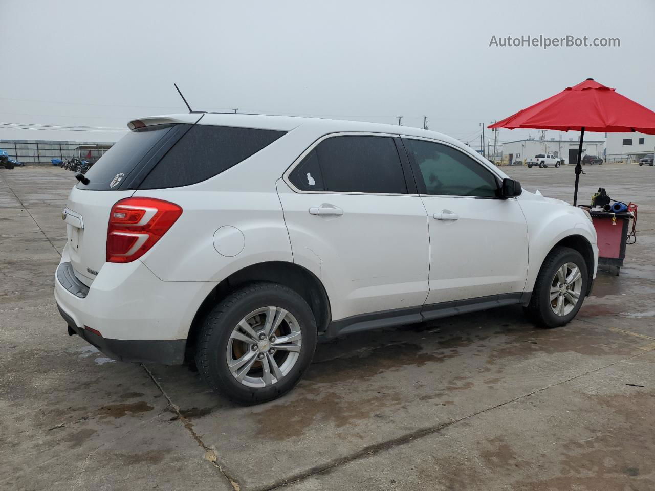 2016 Chevrolet Equinox Ls White vin: 2GNALBEK2G6266968