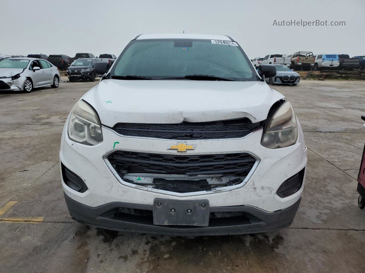 2016 Chevrolet Equinox Ls White vin: 2GNALBEK2G6266968