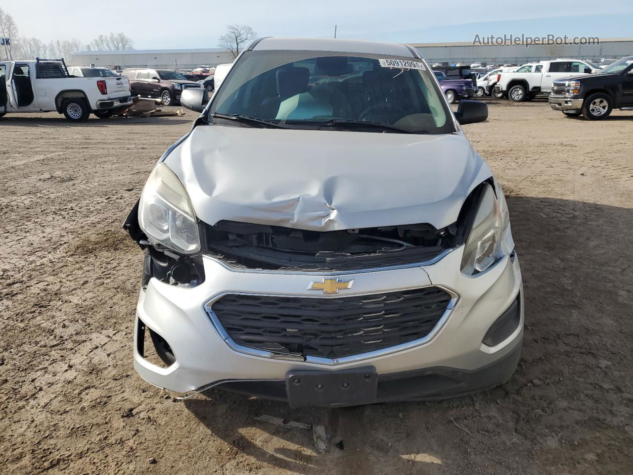 2016 Chevrolet Equinox Ls Серебряный vin: 2GNALBEK2G6335044