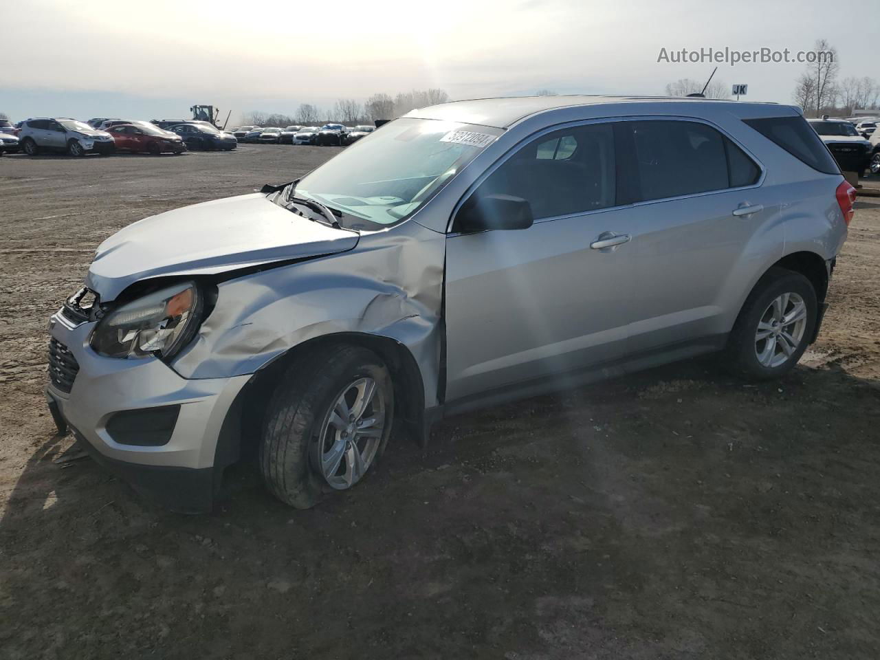 2016 Chevrolet Equinox Ls Серебряный vin: 2GNALBEK2G6335044