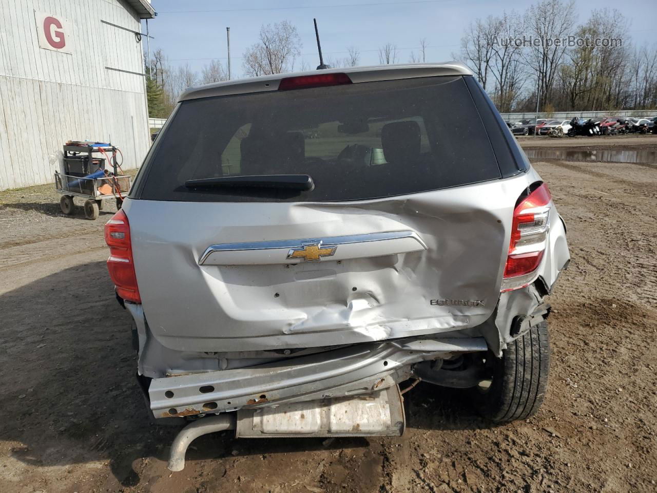 2016 Chevrolet Equinox Ls Silver vin: 2GNALBEK2G6335044