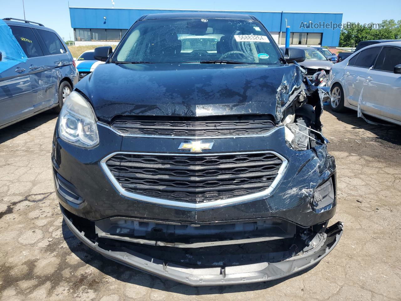 2017 Chevrolet Equinox Ls Черный vin: 2GNALBEK2H1594602