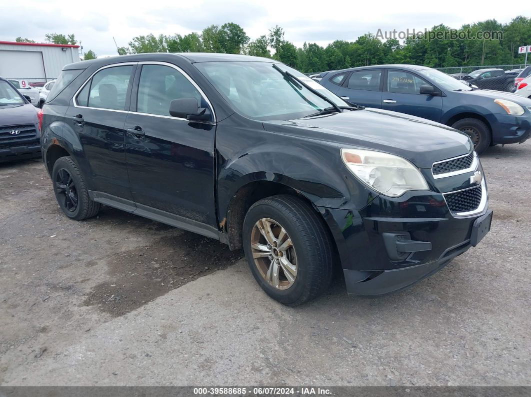 2012 Chevrolet Equinox Ls Black vin: 2GNALBEK3C1120702