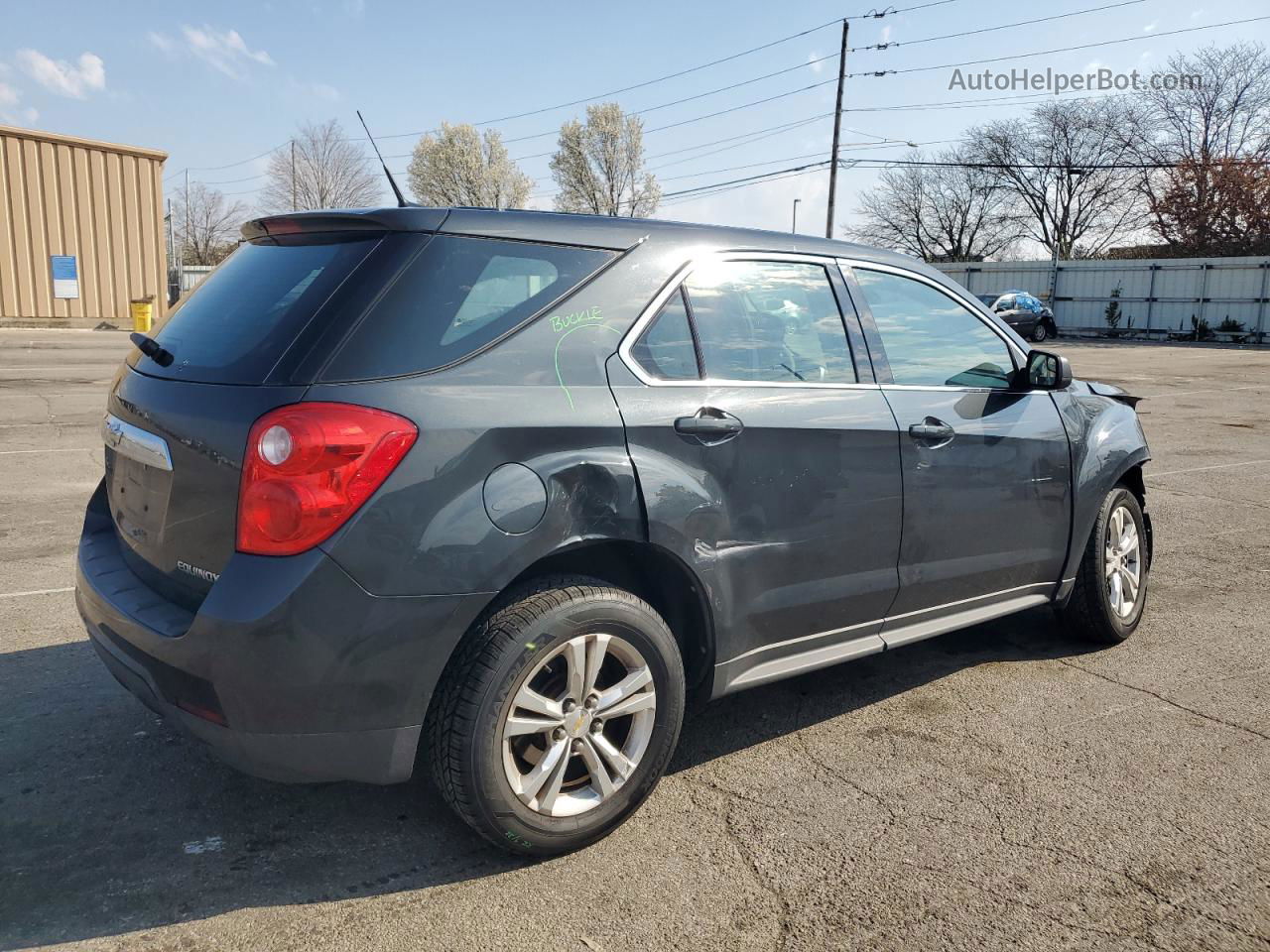 2012 Chevrolet Equinox Ls Black vin: 2GNALBEK3C1252195