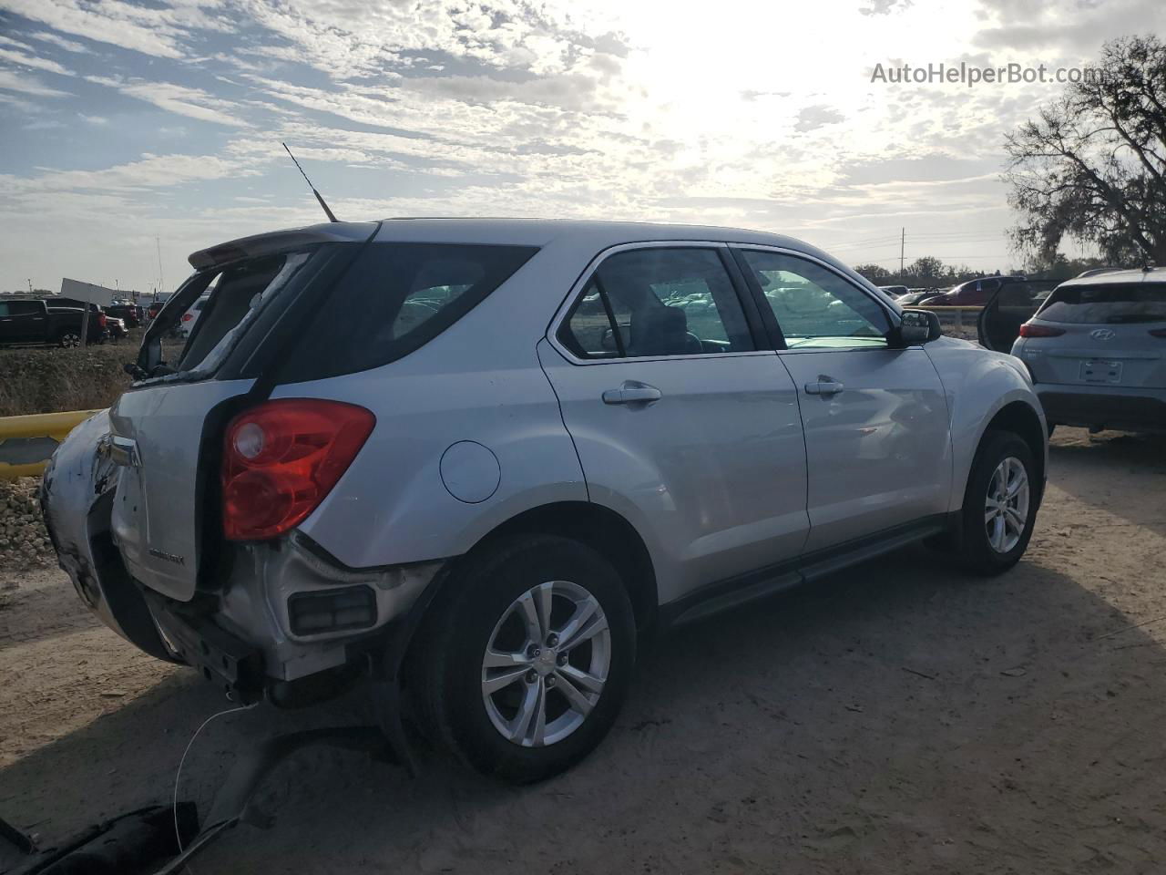 2012 Chevrolet Equinox Ls Silver vin: 2GNALBEK3C1339725