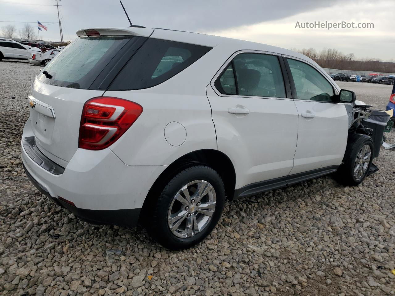 2016 Chevrolet Equinox Ls White vin: 2GNALBEK3G1112251