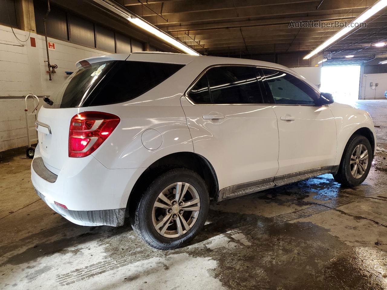 2016 Chevrolet Equinox Ls White vin: 2GNALBEK3G1130202