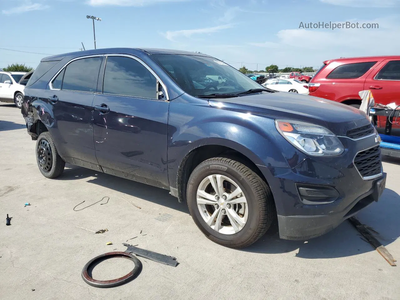 2017 Chevrolet Equinox Ls Blue vin: 2GNALBEK3H1515678