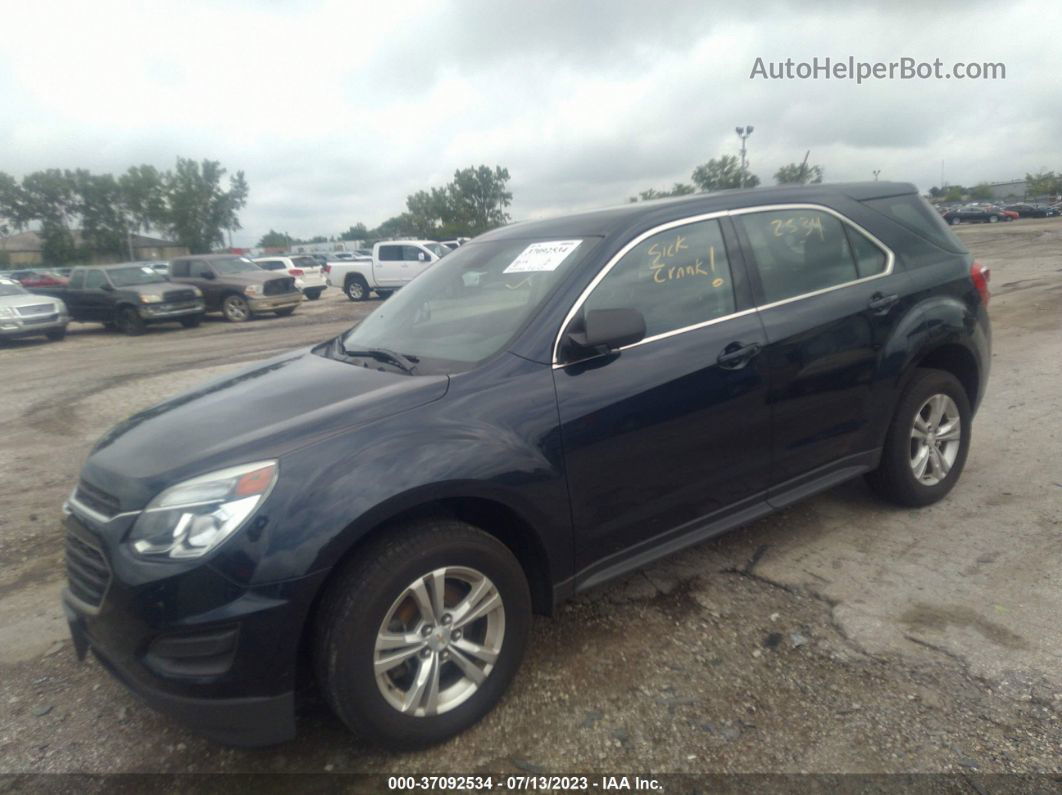 2017 Chevrolet Equinox Ls Dark Blue vin: 2GNALBEK3H1522601