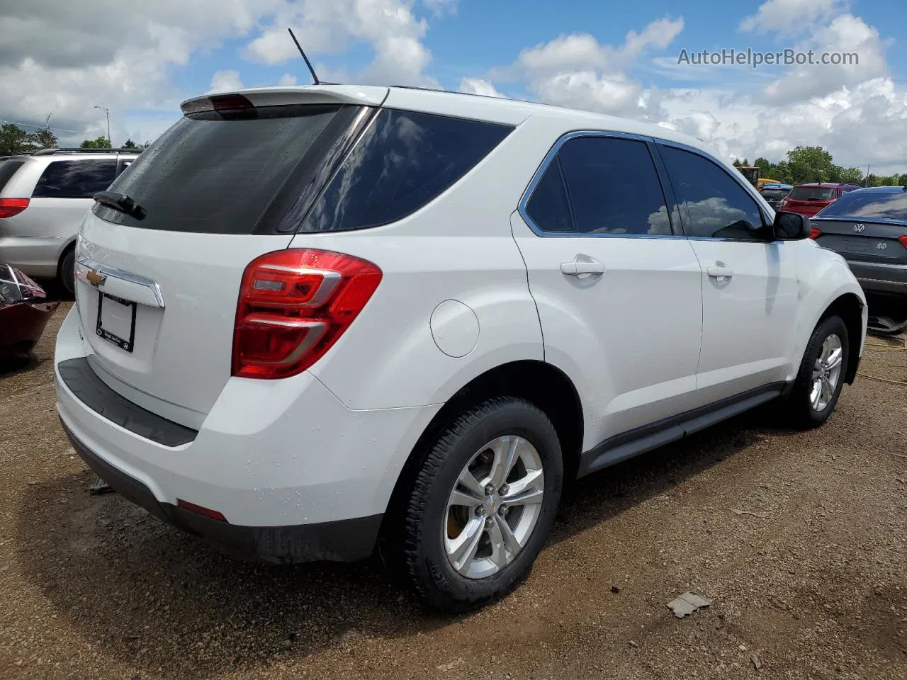 2017 Chevrolet Equinox Ls Белый vin: 2GNALBEK3H1531038