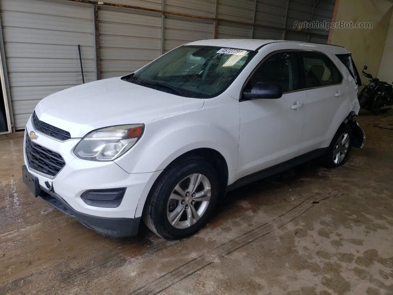 2017 Chevrolet Equinox Ls White vin: 2GNALBEK3H1558692