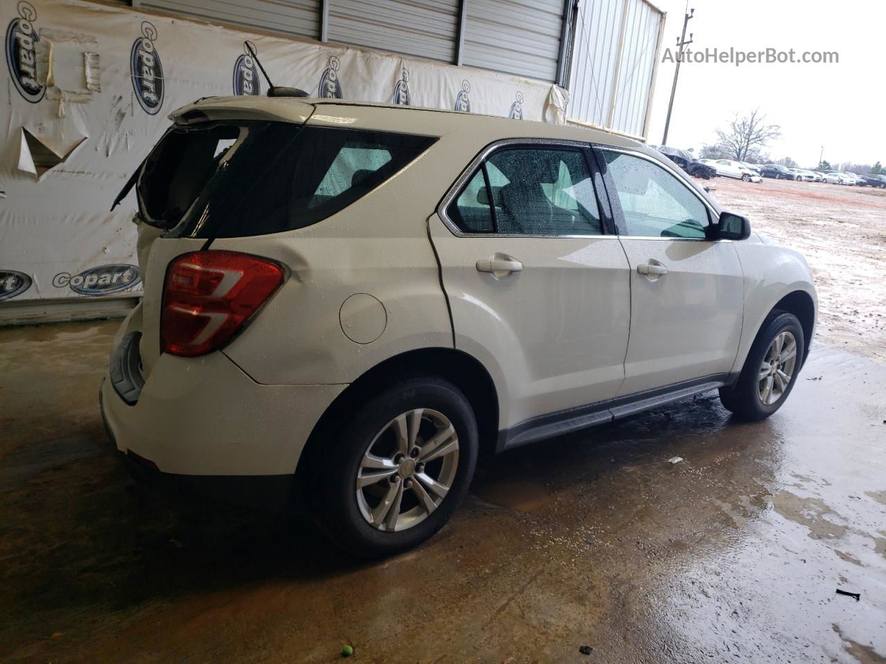 2017 Chevrolet Equinox Ls White vin: 2GNALBEK3H1558692