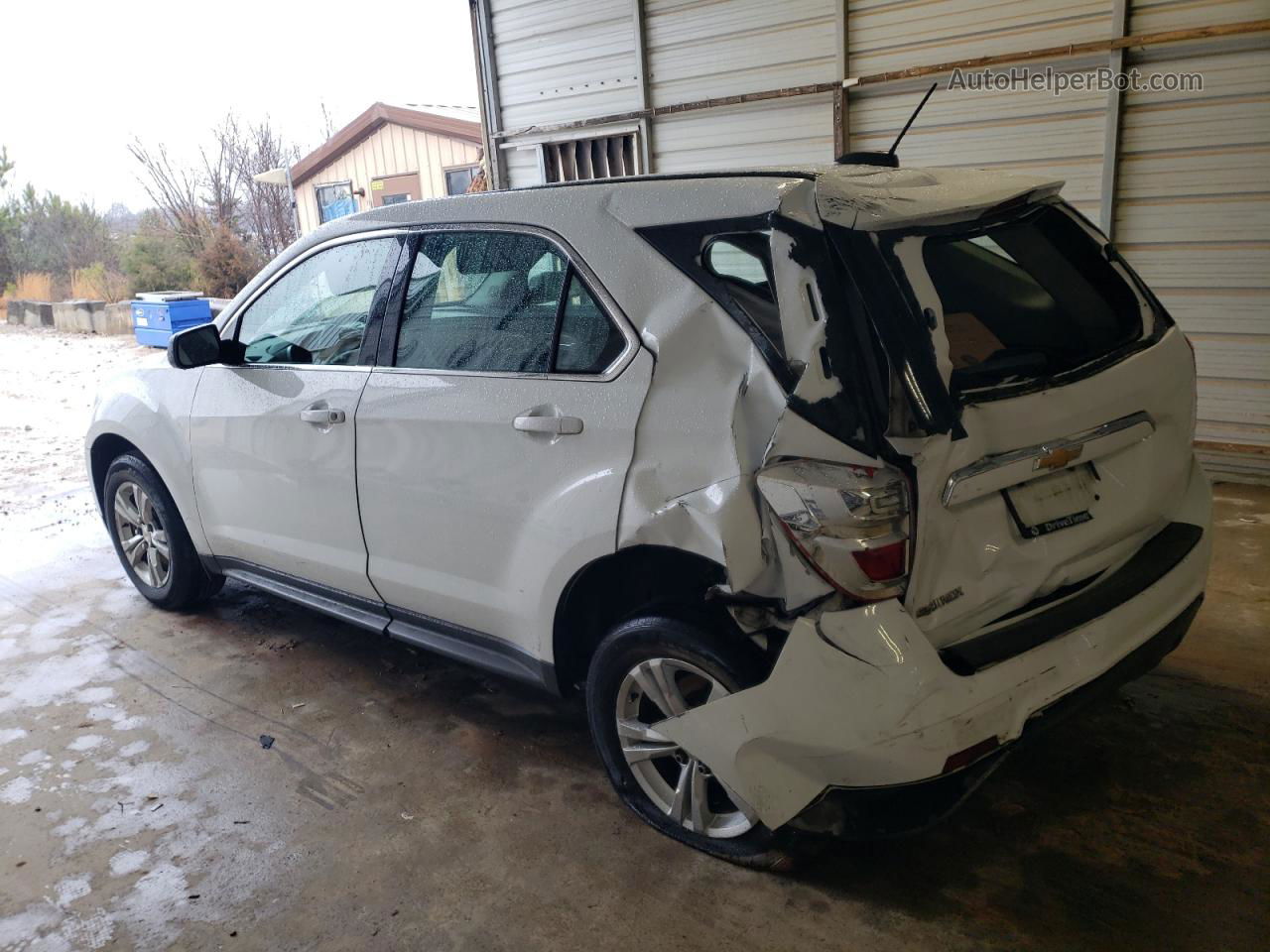 2017 Chevrolet Equinox Ls White vin: 2GNALBEK3H1558692